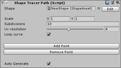 Shape Tracer Path Component Image